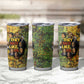 Black History Portrait Collage Tumbler Cup Africa Empowering They Not Like Us Quote in Grunge Paint - African Pride