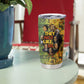 Black History Portrait Collage Tumbler Cup Africa Empowering They Not Like Us Quote in Grunge Paint - African Pride