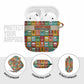 Everyday Genius Powered by Black Minds AirPods Case with Colorful Invention Icons Pattern - African Pride
