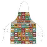 Everyday Genius Powered by Black Minds Apron with Colorful Invention Icons Pattern - African Pride