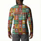 Everyday Genius Powered by Black Minds Button Sweatshirt with Colorful Invention Icons Pattern