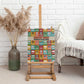 Everyday Genius Powered by Black Minds Canvas Wall Art with Colorful Invention Icons Pattern - African Pride