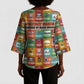 Everyday Genius Powered by Black Minds Kimono Sleeve Blouse with Colorful Invention Icons Pattern - African Pride