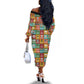 Everyday Genius Powered by Black Minds Off The Shoulder Long Sleeve Dress with Colorful Invention Icons Pattern - African Pride
