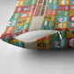 Everyday Genius Powered by Black Minds Pillow Cover with Colorful Invention Icons Pattern - African Pride