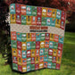 Everyday Genius Powered by Black Minds Quilt with Colorful Invention Icons Pattern - African Pride