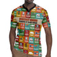 Everyday Genius Powered by Black Minds Rugby Jersey with Colorful Invention Icons Pattern - African Pride