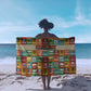 Everyday Genius Powered by Black Minds Sarong with Colorful Invention Icons Pattern - African Pride