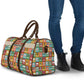 Everyday Genius Powered by Black Minds Travel Bag with Colorful Invention Icons Pattern - African Pride