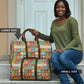Everyday Genius Powered by Black Minds Travel Bag with Colorful Invention Icons Pattern - African Pride