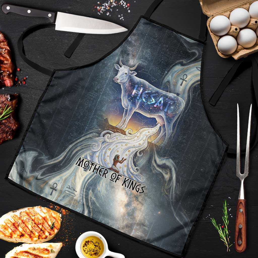 Hesat Celestial Cow Egyptian Apron with Mythic Sky Motif in Cosmic Theme