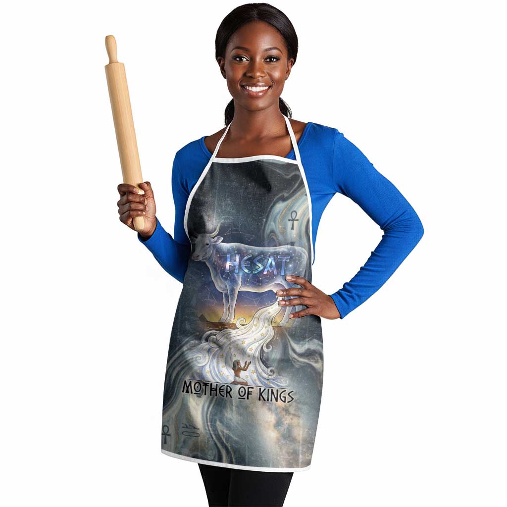 Hesat Celestial Cow Egyptian Apron with Mythic Sky Motif in Cosmic Theme