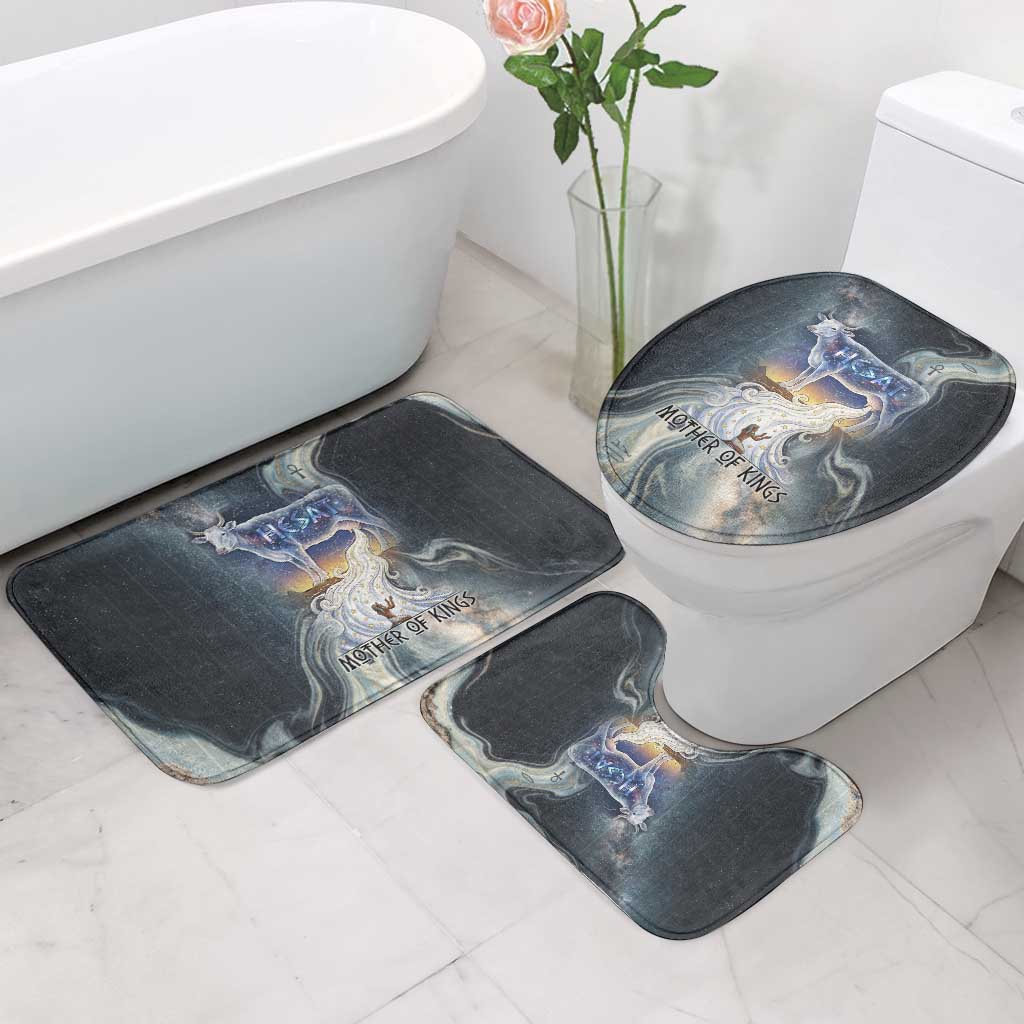 Hesat Celestial Cow Egyptian Bathroom Set with Mythic Sky Motif in Cosmic Theme