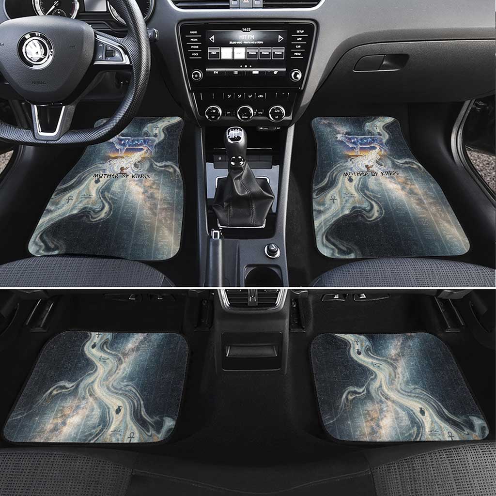 Hesat Celestial Cow Egyptian Car Mats with Mythic Sky Motif in Cosmic Theme