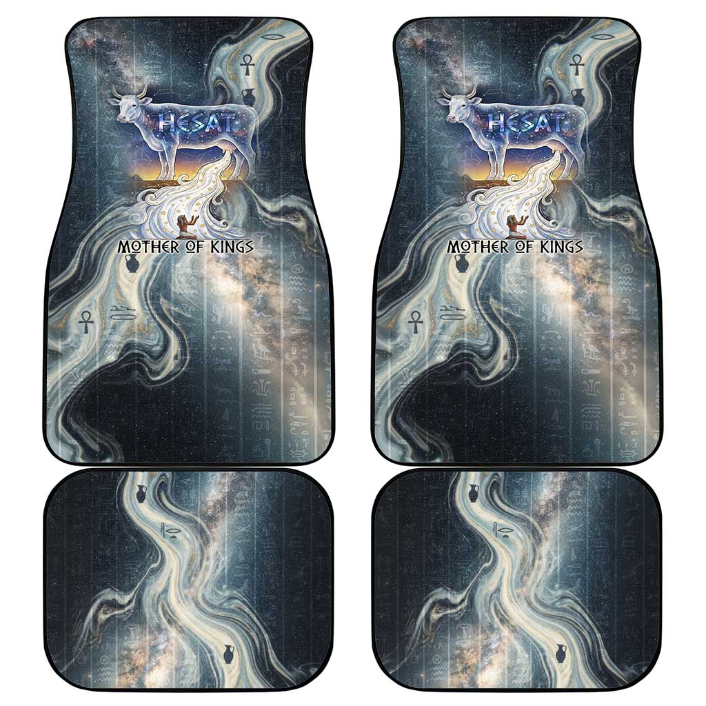 Hesat Celestial Cow Egyptian Car Mats with Mythic Sky Motif in Cosmic Theme