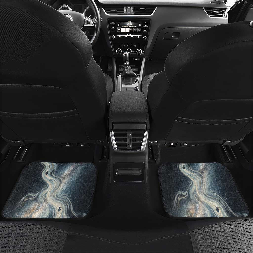 Hesat Celestial Cow Egyptian Car Mats with Mythic Sky Motif in Cosmic Theme