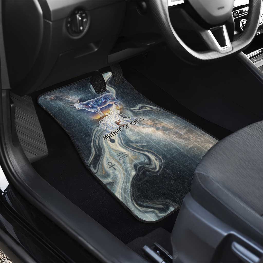 Hesat Celestial Cow Egyptian Car Mats with Mythic Sky Motif in Cosmic Theme