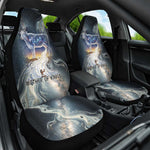 Hesat Celestial Cow Egyptian Car Seat Cover with Mythic Sky Motif in Cosmic Theme