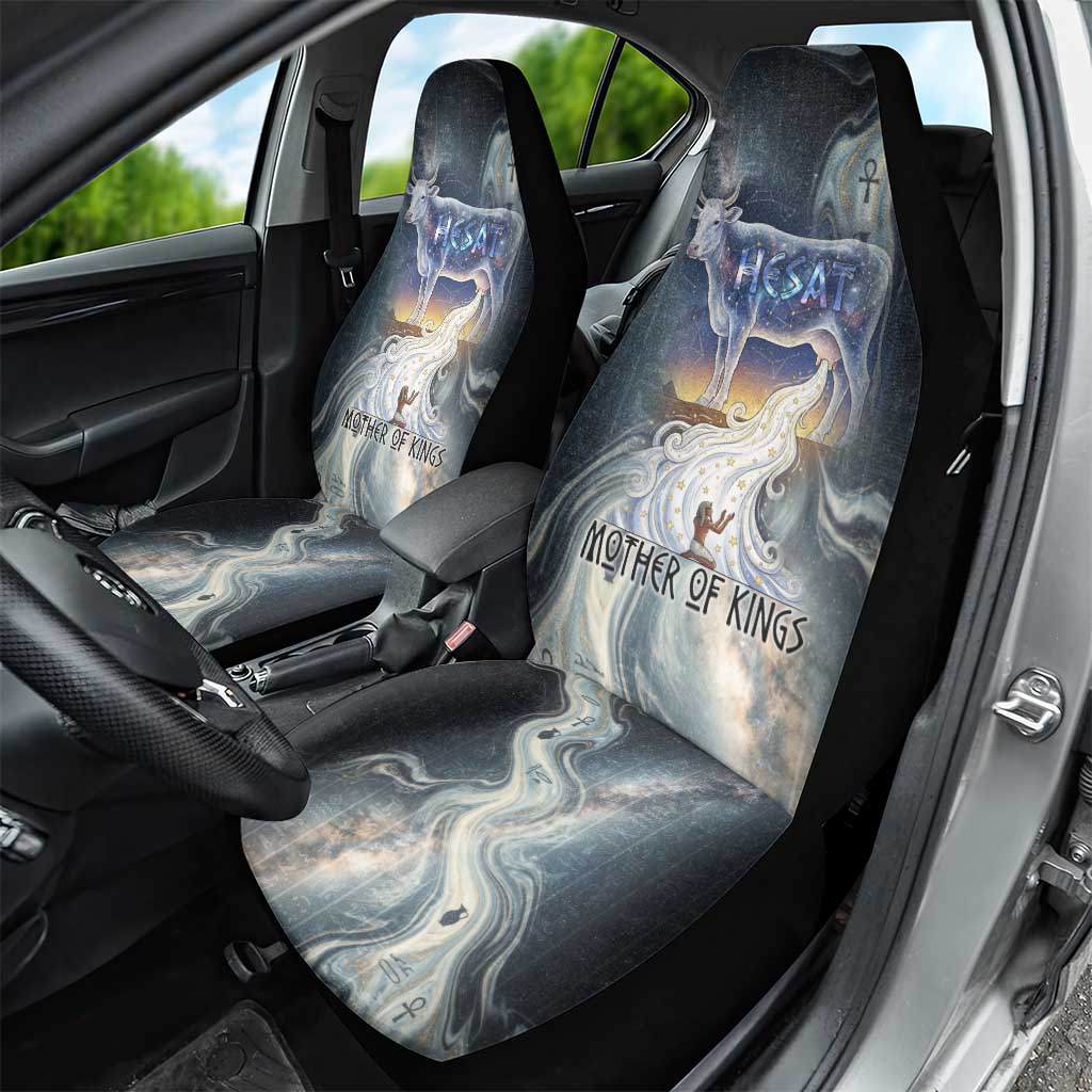 Hesat Celestial Cow Egyptian Car Seat Cover with Mythic Sky Motif in Cosmic Theme