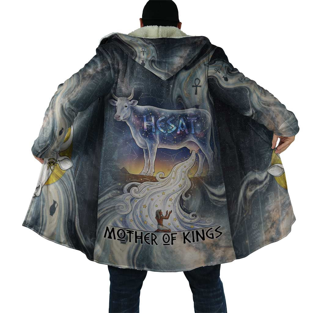 Hesat Celestial Cow Egyptian Cloak with Mythic Sky Motif in Cosmic Theme