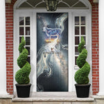 Hesat Celestial Cow Egyptian Door Cover with Mythic Sky Motif in Cosmic Theme