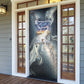 Hesat Celestial Cow Egyptian Door Cover with Mythic Sky Motif in Cosmic Theme