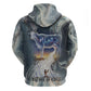 Hesat Celestial Cow Egyptian Hoodie with Mythic Sky Motif in Cosmic Theme