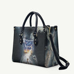 Hesat Celestial Cow Egyptian Leather Bag with Mythic Sky Motif in Cosmic Theme