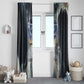 Hesat Celestial Cow Egyptian Window Curtain with Mythic Sky Motif in Cosmic Theme