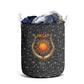 Hesat Solar Horn Symbol Laundry Basket Egyptian Cosmic Cow in Starry Milky Way