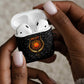 Hesat Solar Horn Symbol AirPods Case Egyptian Cosmic Cow in Starry Milky Way