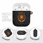 Hesat Solar Horn Symbol AirPods Case Egyptian Cosmic Cow in Starry Milky Way