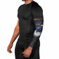 Hesat Solar Horn Symbol Arm Sleeves Egyptian Cosmic Cow in Starry Milky Way