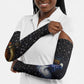 Hesat Solar Horn Symbol Arm Sleeves Egyptian Cosmic Cow in Starry Milky Way