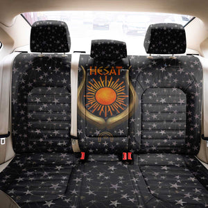 Hesat Solar Horn Symbol Back Car Seat Cover Egyptian Cosmic Cow in Starry Milky Way