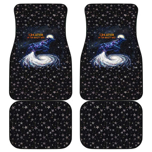 Hesat Solar Horn Symbol Car Mats Egyptian Cosmic Cow in Starry Milky Way