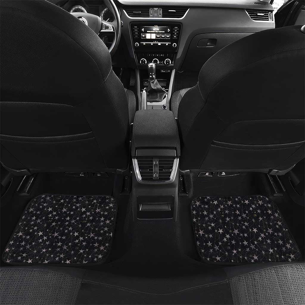 Hesat Solar Horn Symbol Car Mats Egyptian Cosmic Cow in Starry Milky Way