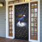 Hesat Solar Horn Symbol Door Cover Egyptian Cosmic Cow in Starry Milky Way