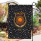 Hesat Solar Horn Symbol Garden Flag Egyptian Cosmic Cow in Starry Milky Way