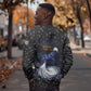 Hesat Solar Horn Symbol Sweatshirt Egyptian Cosmic Cow in Starry Milky Way