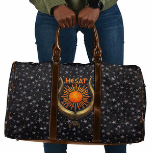 Hesat Solar Horn Symbol Travel Bag Egyptian Cosmic Cow in Starry Milky Way