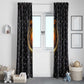 Hesat Solar Horn Symbol Window Curtain Egyptian Cosmic Cow in Starry Milky Way
