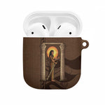 Imenet Sunlit Temple Columns AirPods Case with Ancient Egyptian Offering Scene