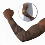 Imenet Sunlit Temple Columns Arm Sleeves with Ancient Egyptian Offering Scene