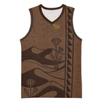 Imenet Sunlit Temple Columns Basketball Jersey with Ancient Egyptian Offering Scene