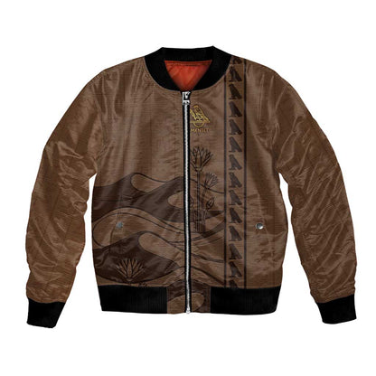 Imenet Sunlit Temple Columns Bomber Jacket with Ancient Egyptian Offering Scene