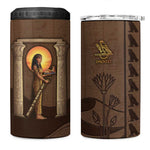 Imenet Sunlit Temple Columns 4 in 1 Can Cooler Tumbler with Ancient Egyptian Offering Scene