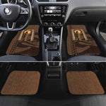 Imenet Sunlit Temple Columns Car Mats with Ancient Egyptian Offering Scene