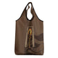 Imenet Sunlit Temple Columns Grocery Bag with Ancient Egyptian Offering Scene
