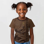 Imenet Sunlit Temple Columns Kid T shirt with Ancient Egyptian Offering Scene